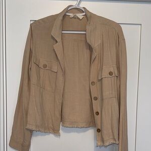Promesa Lightweight Utility Jacket in Tan